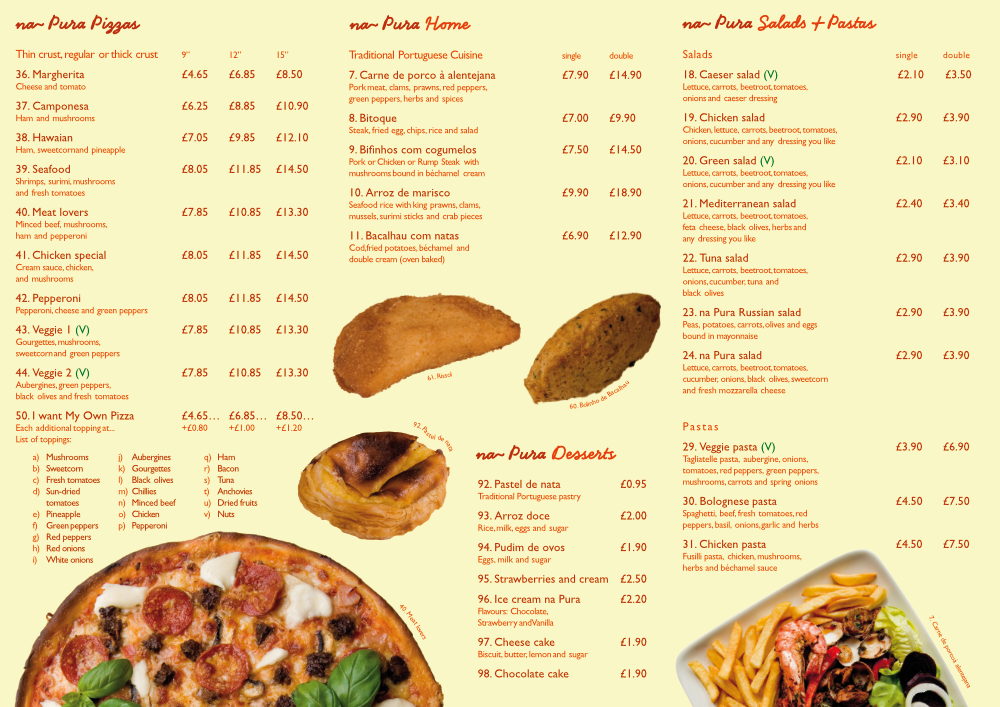 Image of Na Pura Folded Leaflet inside full view. This is an image related to a project inside Pedro Rodrigues (Treze413) graphic design portfolio.